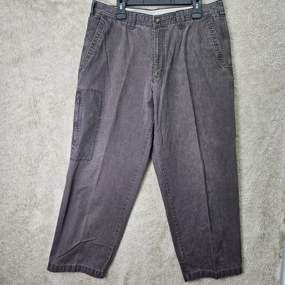 Columbia Cargo Pants Mens 38x28 Brown Cotton Utility Outdoor Hiking Workwear